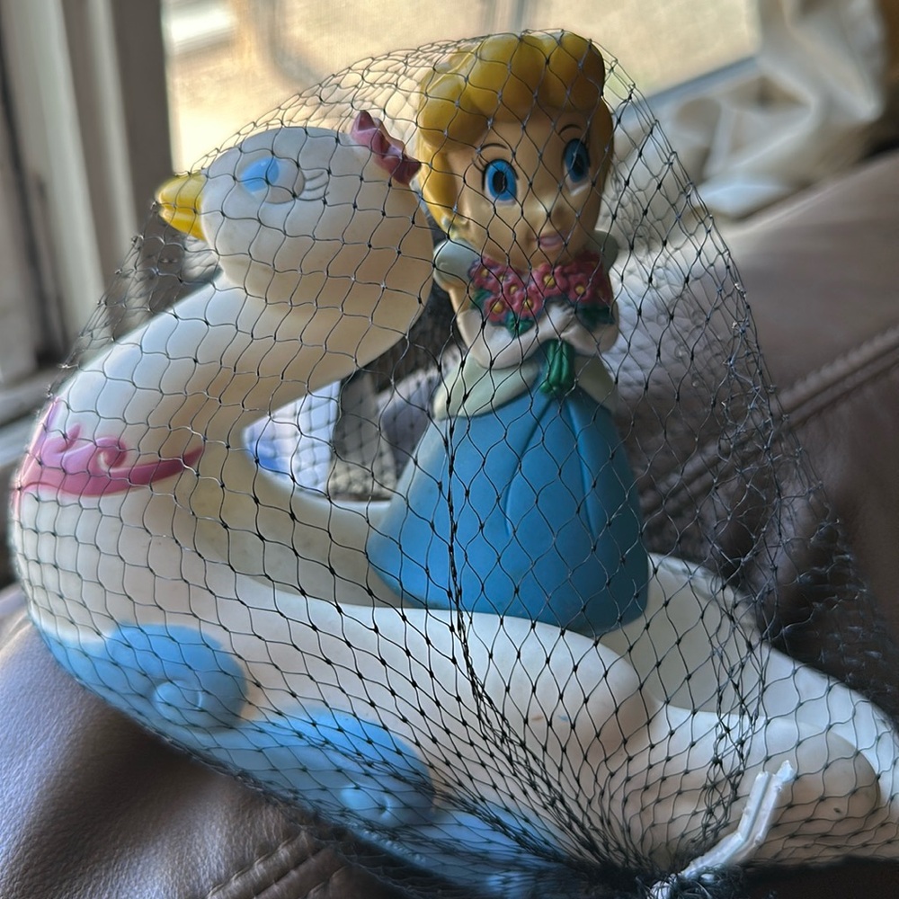 Vintage Disney Princess 2pc Bath Set Cinderella & Swan Grampa’s Tub Toys NWT